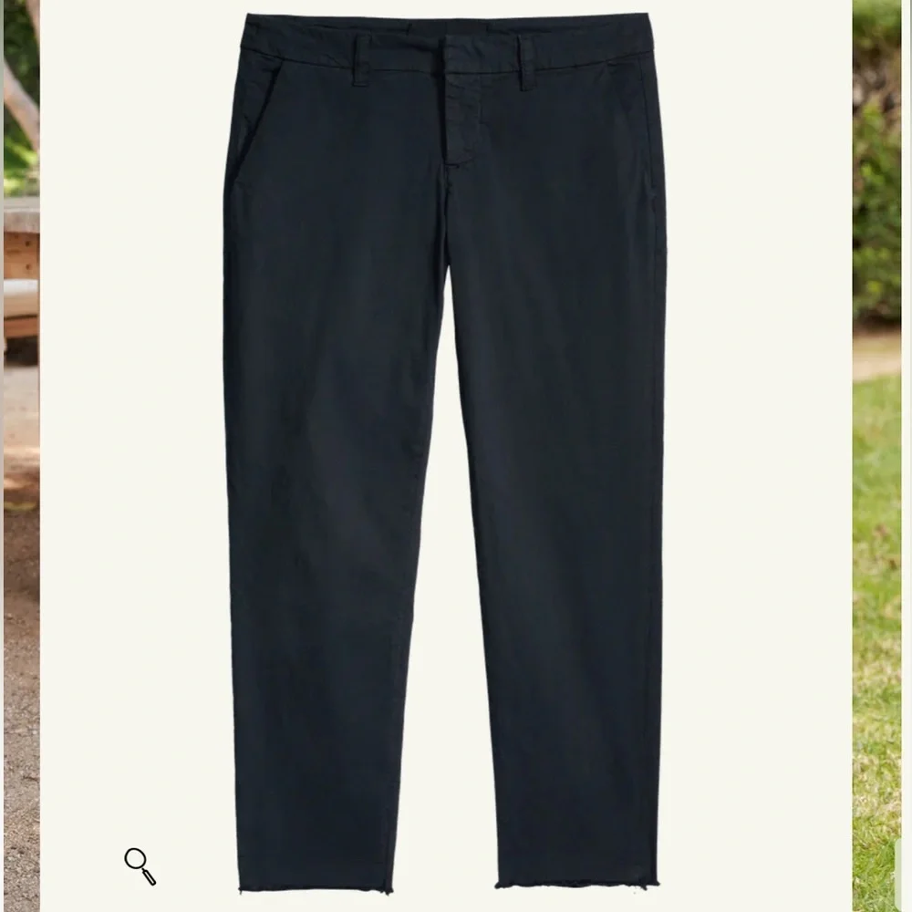 FRANK & EILEEN WICKLOW The Italian Chino ITALIAN PERFORMANCE TWILL in Black Sz 6 - Picture 4 of 17